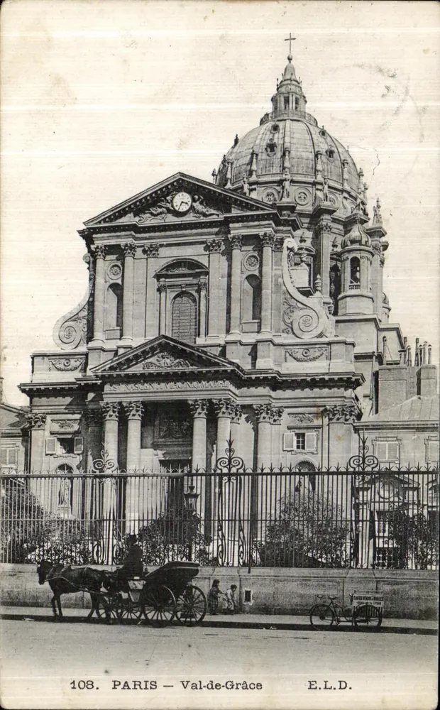 Paris - Val-de-Grâce — editor E.L.D., número de série 108 - Frente
