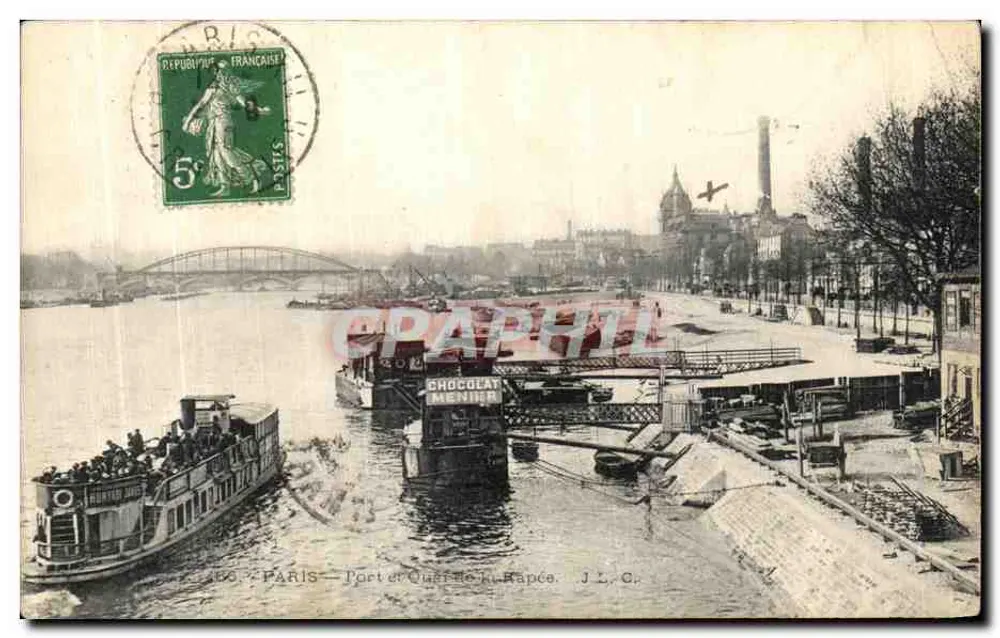 Paris — Port et Quai de la Rapée — J.L.C. éditeur - Frente