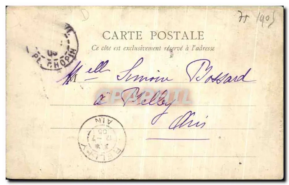 Paris — Igreja de Saint-Honoré-d'Eylau — E.R., Paris, n°128 - Verso