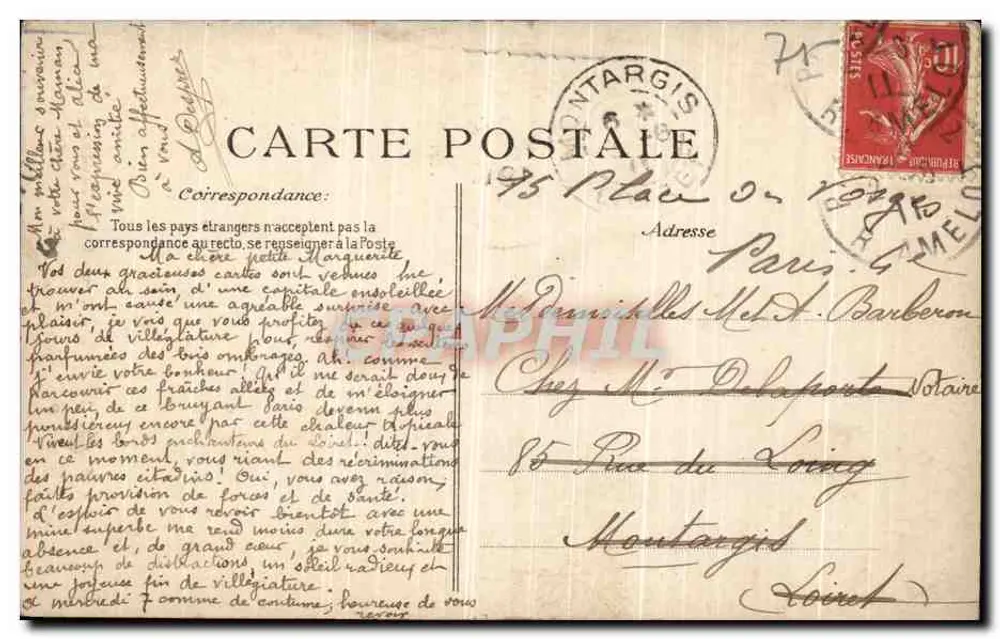 Torre Saint-Jacques — Restos da Igreja Saint-Jacques de la Boucherie — Paris - Verso