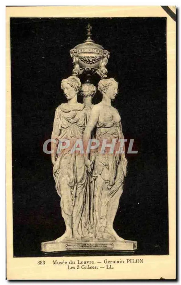 As Três Graças — Musée du Louvre — Germain PILON — n° 883 - Frente