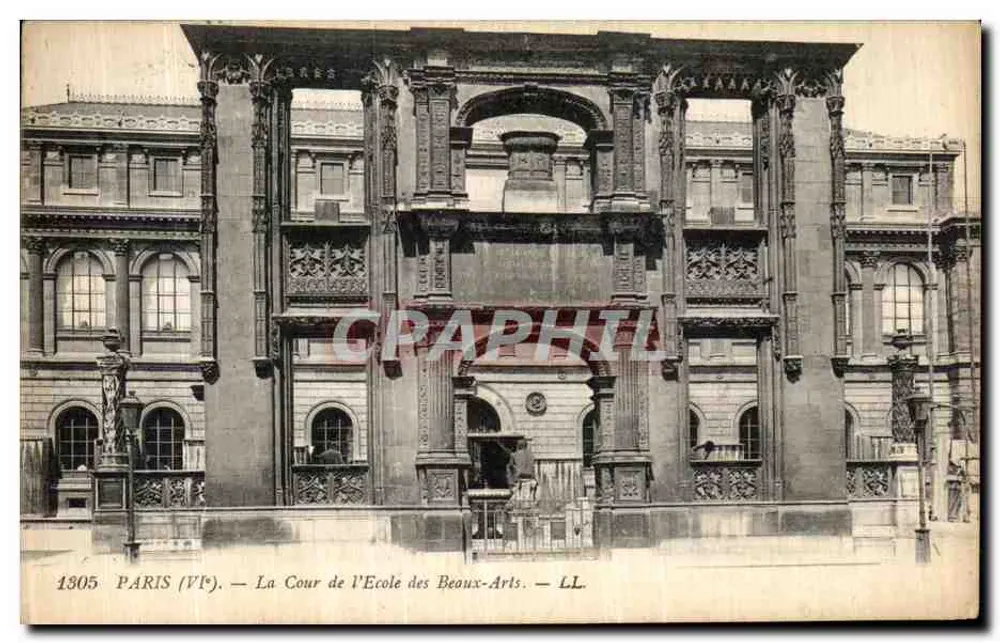 Parigi (VIe) — La Cour de l'École des Beaux-Arts — LL - Recto