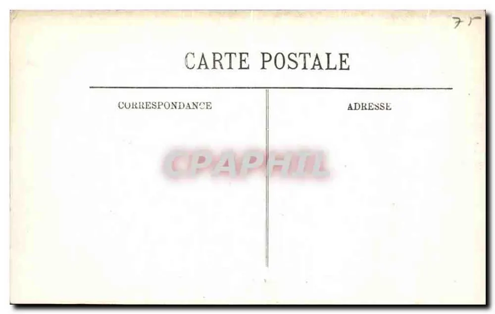 Überschwemmungen in Paris (Januar 1910) — Am Bahnhof Saint-Lazare — LL. - Rückseite