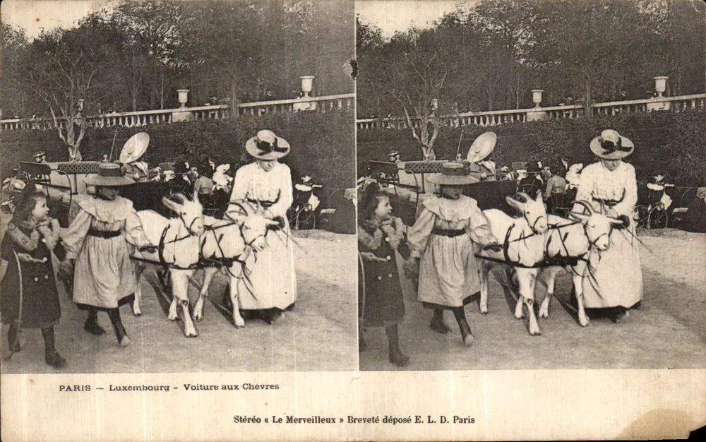 Paris - Luxembourg - Ziegenwagen — Stéréo Le Merveilleux, patentiert E. L. D. Paris - Vorderseite