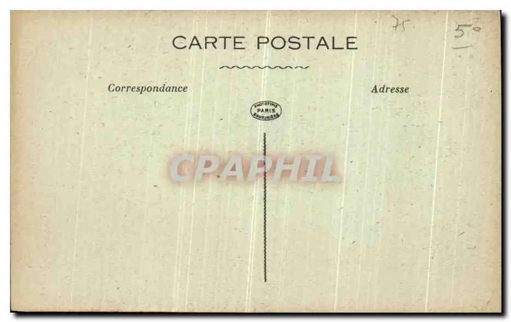 Capela do século XVII — Rue Mouffetard, Paris — Editor Paris d'Autrefois, n°88 - Verso