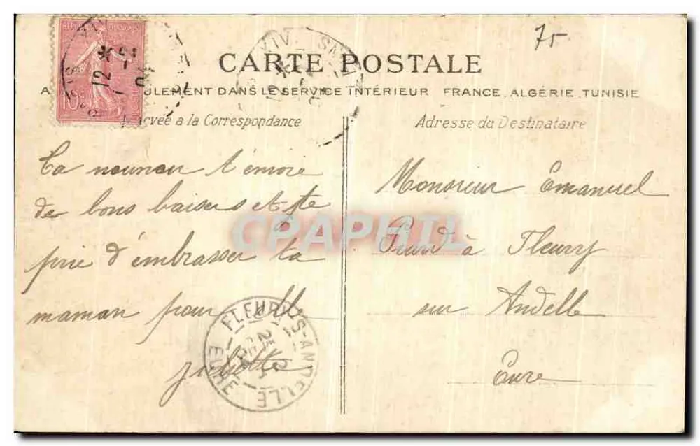 Paris — Boulevard des Invalides — Kirche Saint-François-Xavier — C.L.C. Nr. 505 - Rückseite