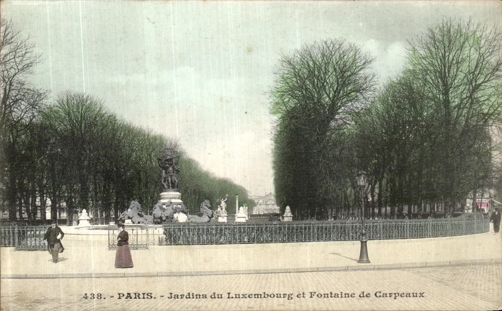 Paris - Jardins du Luxembourg und Fontaine de Carpeaux — anonymer Verlag, n° 438 - Vorderseite