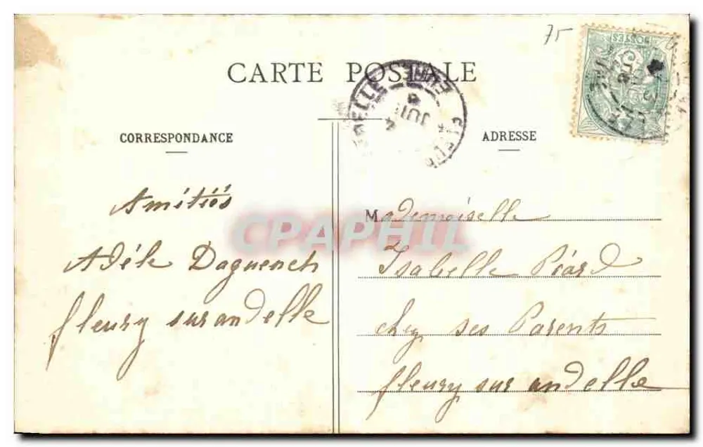 Paris - Jardins du Luxembourg und Fontaine de Carpeaux — anonymer Verlag, n° 438 - Rückseite