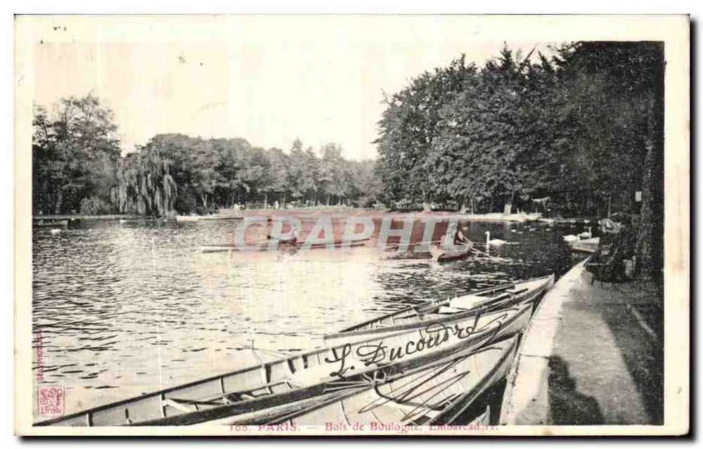 Bois de Boulogne — Embarcadouro — L. Ducourdré - Frente