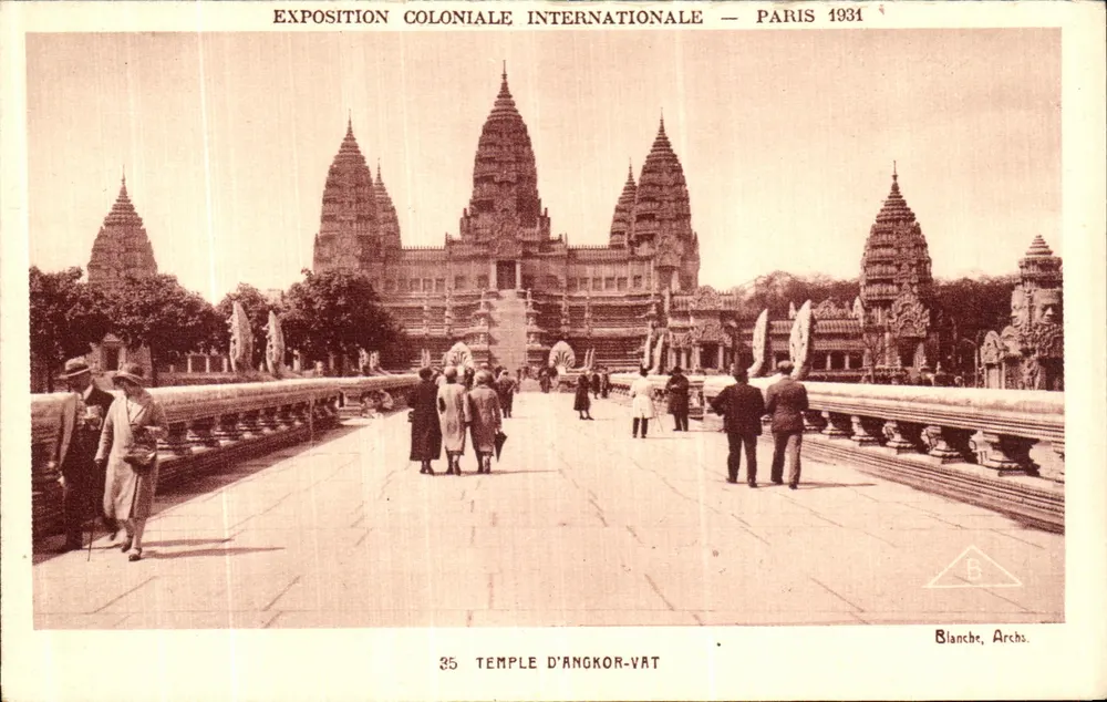Tempel von Angkor-Vat — Internationale Kolonialausstellung — Paris 1931 - Vorderseite