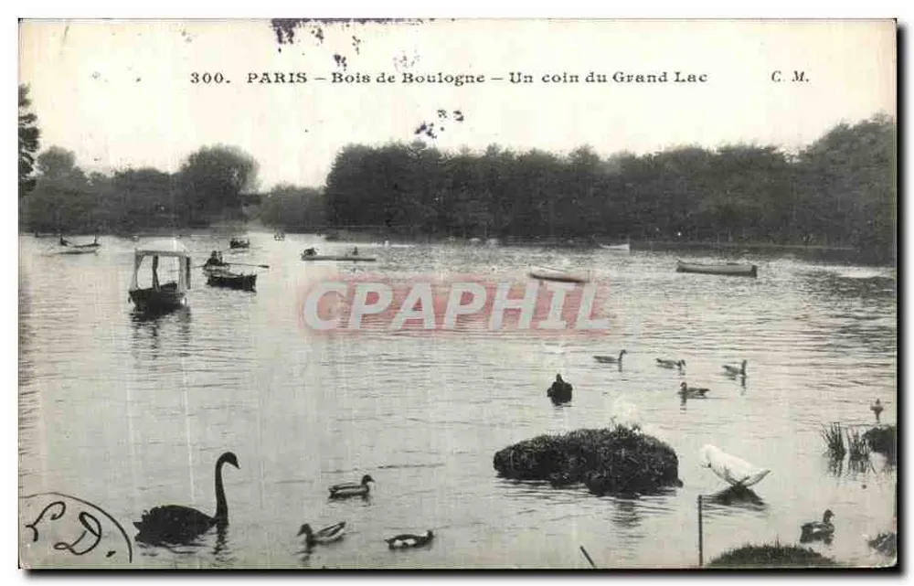 PARIS - Bois de Boulogne - Ein Teil des Großen Sees — C.M. Nr. 300 - Vorderseite