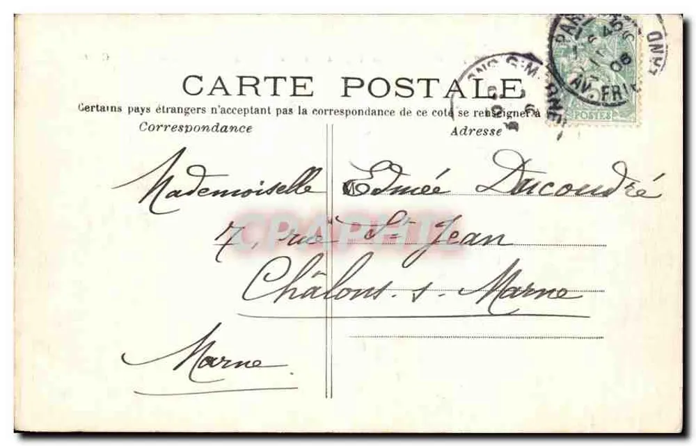 PARIS - Bois de Boulogne - Ein Teil des Großen Sees — C.M. Nr. 300 - Rückseite