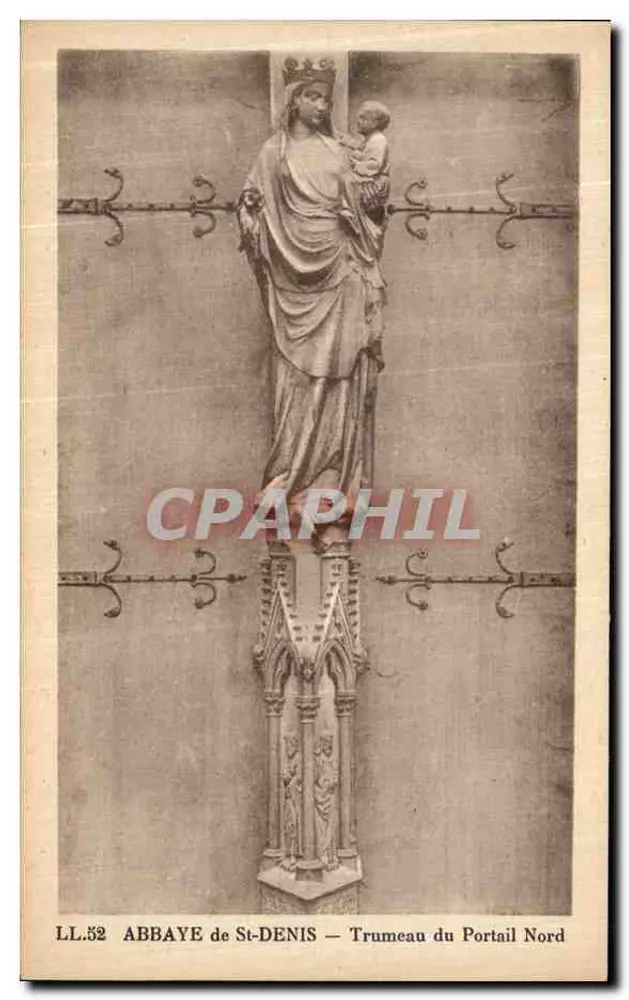Abtei St-Denis — Trumeau des Nordportals — LL.52 - Vorderseite