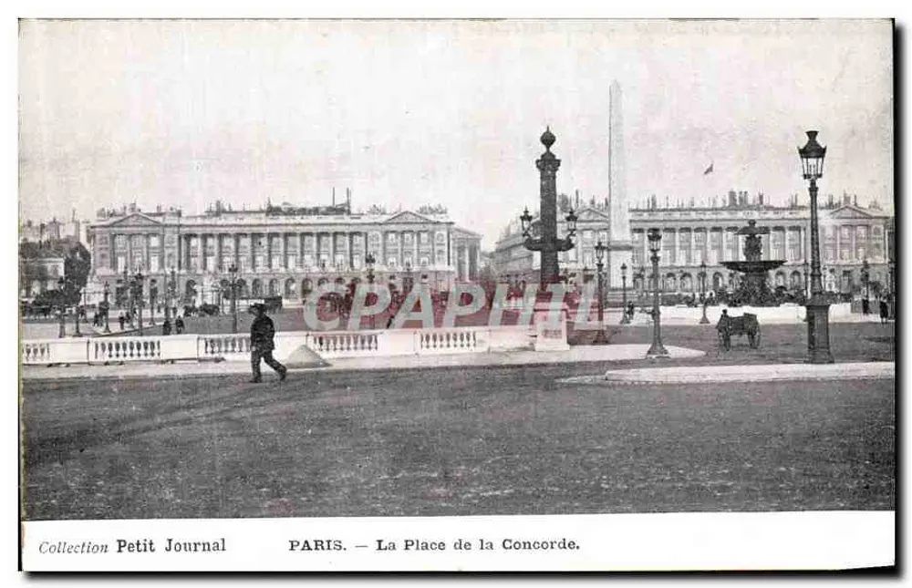 PARIS — A Place de la Concorde — Coleção Petit Journal - Frente