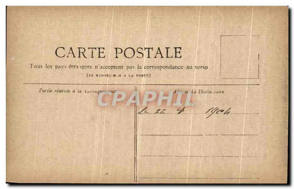 PARIS — A Place de la Concorde — Coleção Petit Journal - Verso