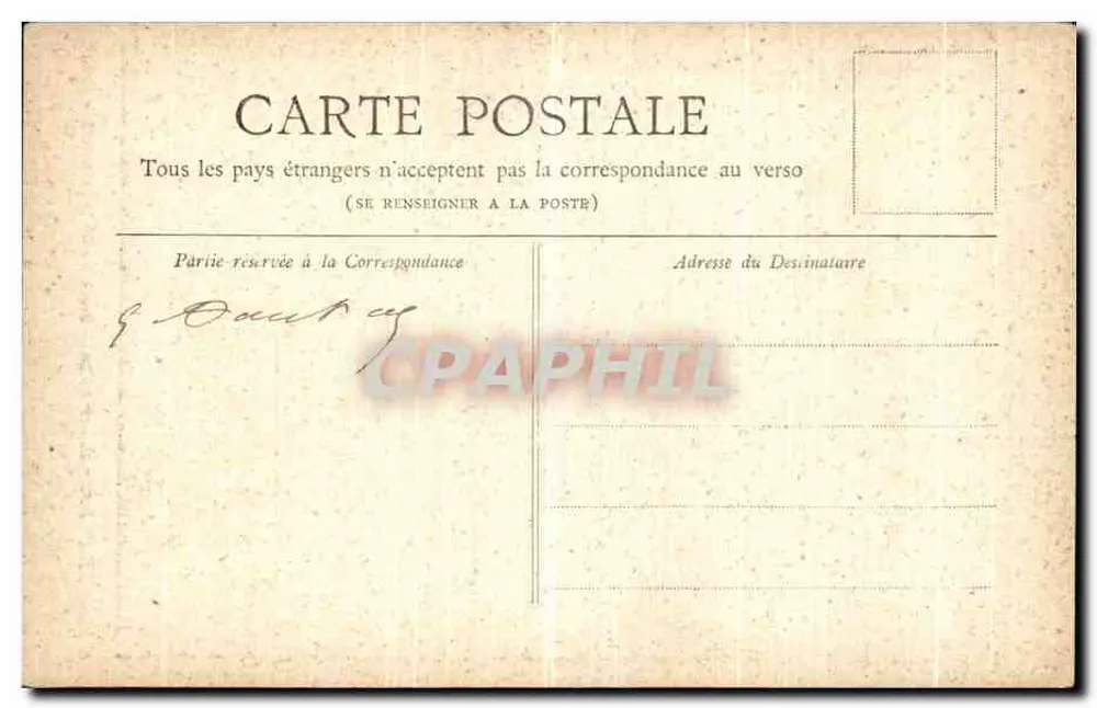 Paris — Uhr des Palais de Justice — Sammlung Petit Journal - Rückseite