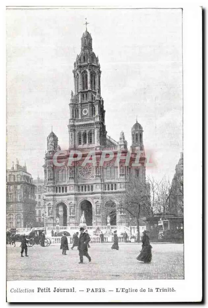 Paris — Ansicht der Kirche der Dreifaltigkeit — Sammlung Petit Journal - Vorderseite