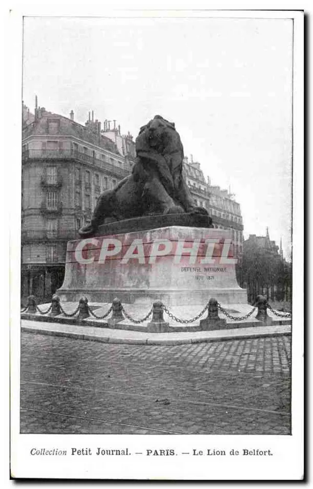 Le Lion de Belfort — Défense Nationale — Collection Petit Journal - Recto