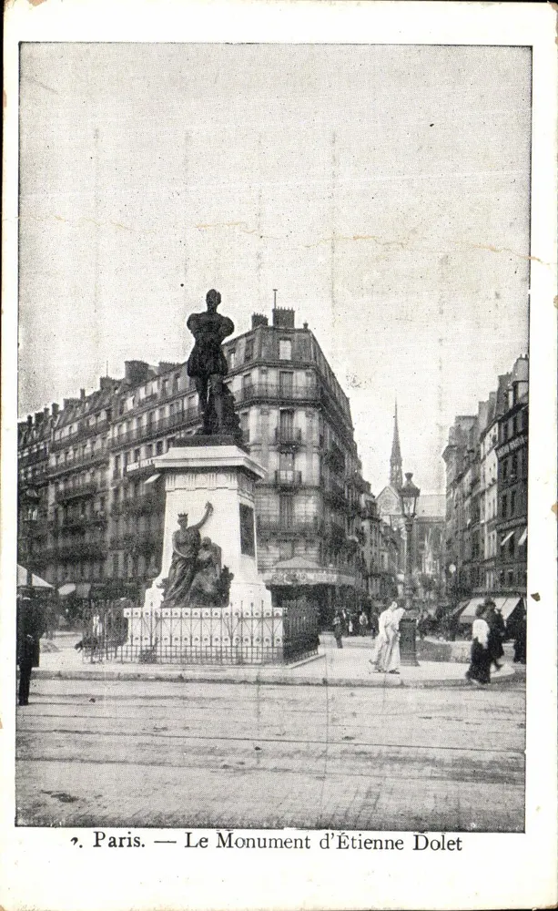 Paris — Le Monument d'Étienne Dolet — Collection du Petit Parisien, N° 3 - Voorkant