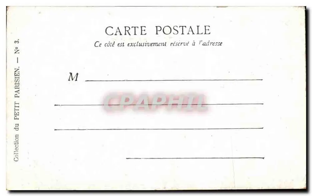 Paris — Le Monument d'Étienne Dolet — Collection du Petit Parisien, N° 3 - Achterkant