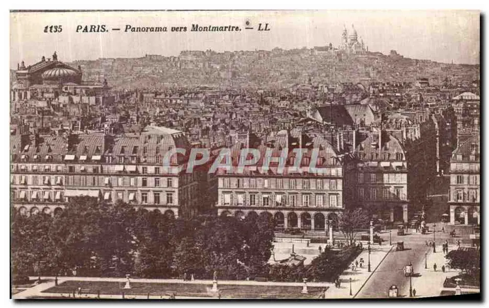 PARIS — Panorama in Richtung Montmartre — LL - Vorderseite