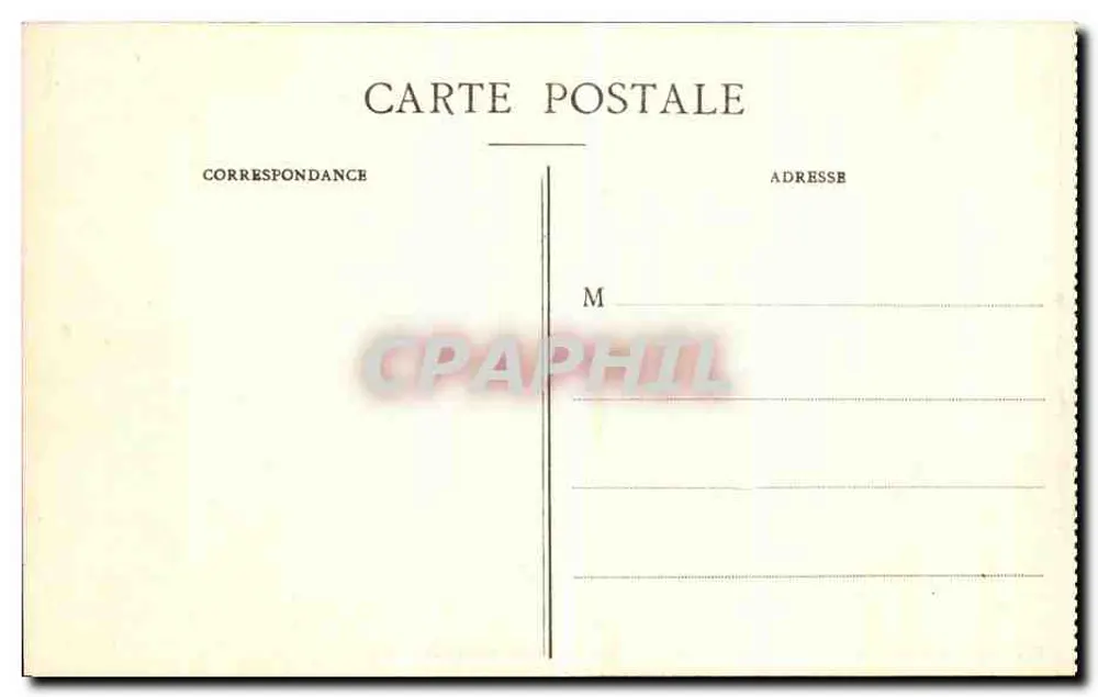 Paris - Überschwemmungen im Januar 1910 - La Rue de l'Université - C.M. - Rückseite