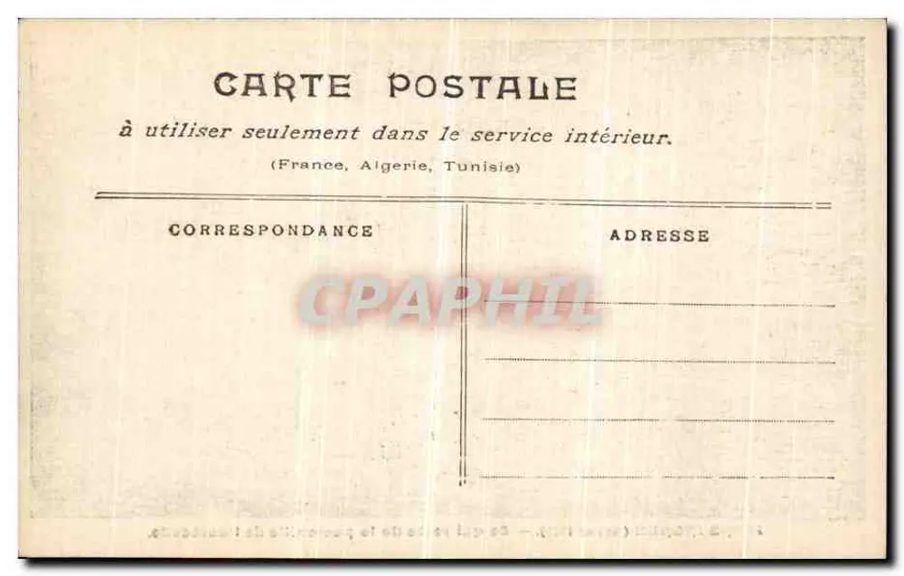Paris überschwemmt (Januar 1910) — Was von der Brücke Estacade übrig bleibt — unbekannte Ausgabe - Rückseite