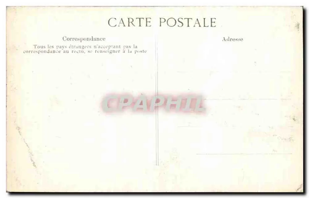 Überschwemmung der Seine — Paris - Palais d'Orsay - Ehrenlegion — Verlag E.D. - Rückseite