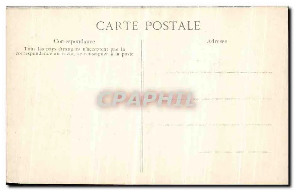 Überschwemmung der Seine — Januar 1910 — Paris — Rue de Seine - Rückseite