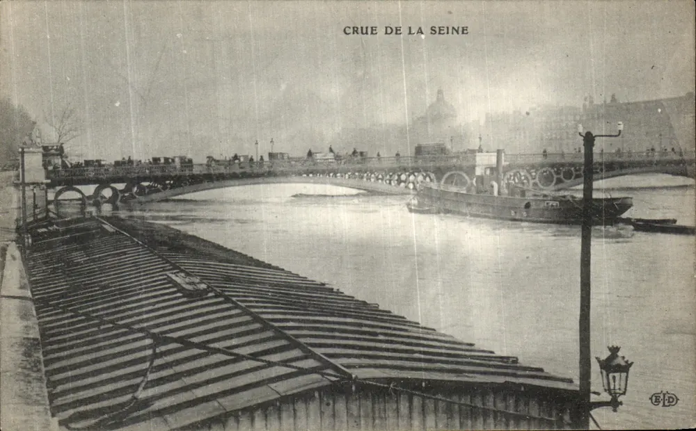 Überschwemmung der Seine — Paris — Verlag EID, Seriennummer nicht sichtbar - Vorderseite