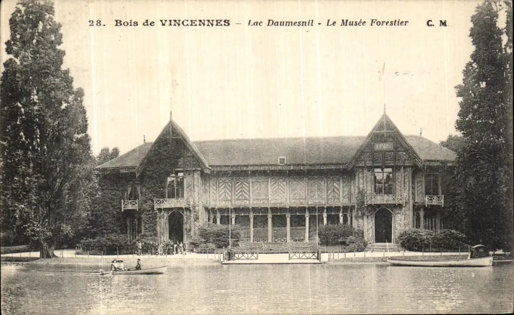 Bois de VINCENNES — Lac Daumesnil — O Museu Florestal — C.M. — n°28 - Frente