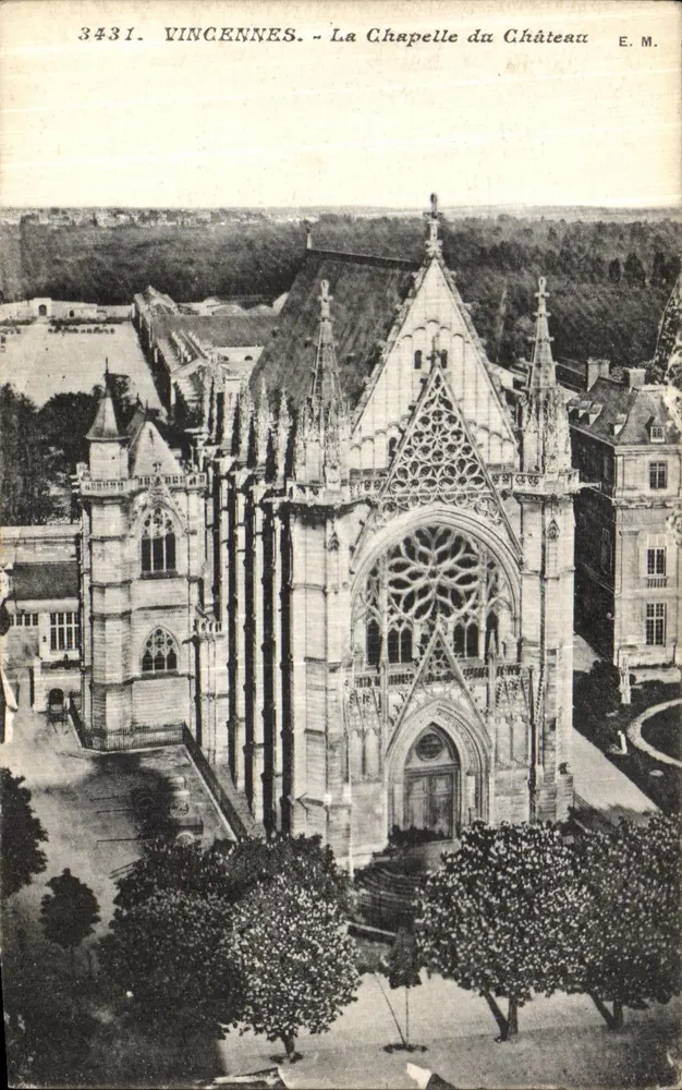 Vincennes - A Capela do Castelo — E. M. — n° 3431 - Frente
