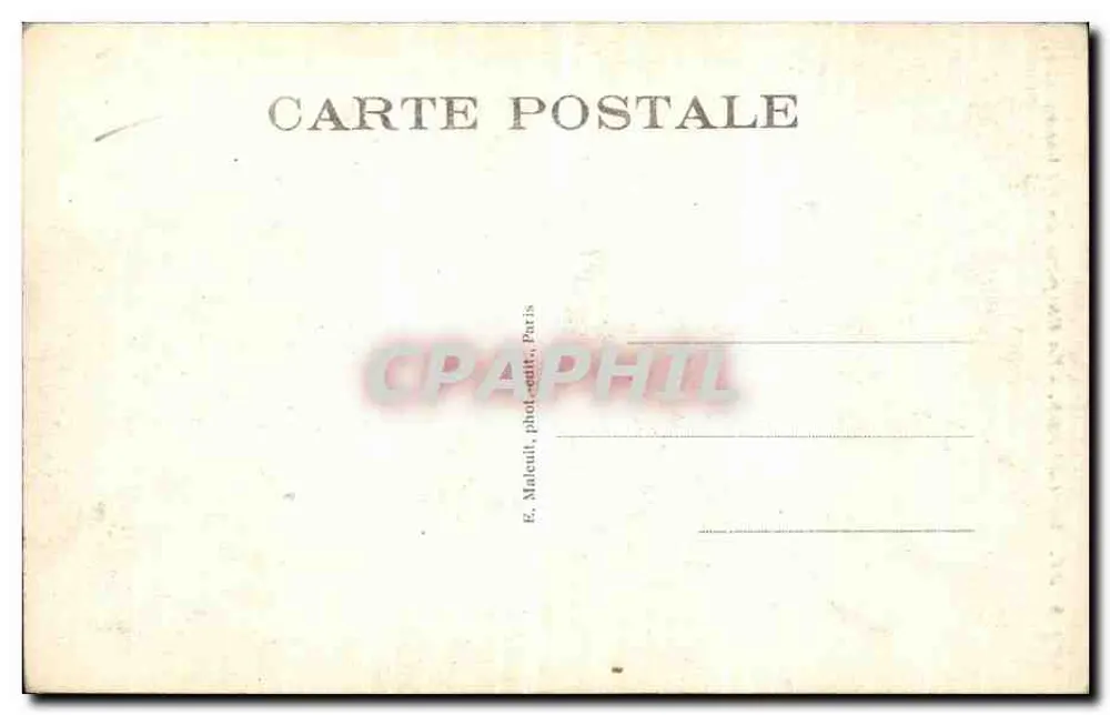 Vincennes - A Capela do Castelo — E. M. — n° 3431 - Verso