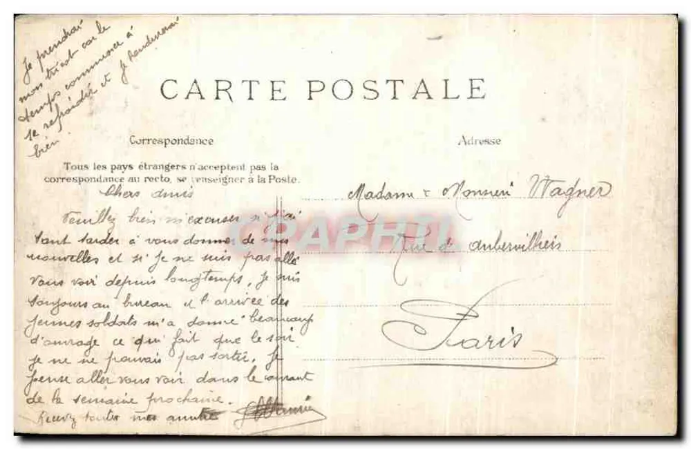 Vincennes — Die Kapelle des Schlosses und das Artillerieviertel — E.L.D. n° 41 - Rückseite