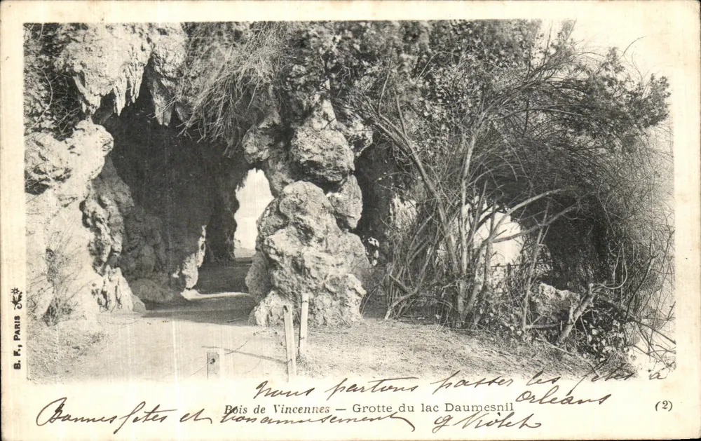 Höhle des Sees Daumesnil — Vincennes — B.F. Paris (2) - Vorderseite
