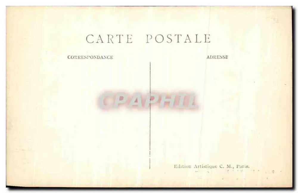 Vincennes — Der Bergfried, der Saal des Bergfrieds — Künstleredition C. M. - Rückseite