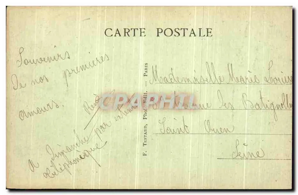 Bois de Vincennes - Lac Daumesnil - Le Pavillon des forêts - E.M. - n°4676 - Rückseite