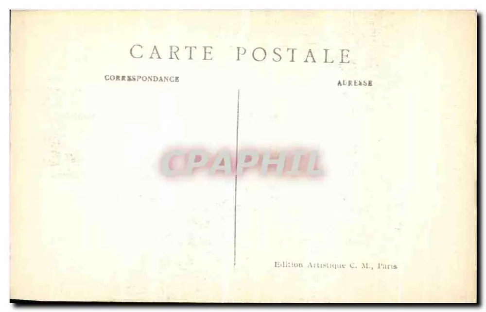 Vincennes — Kommunikationspforte innerhalb des Schlosses — C. M. - Rückseite