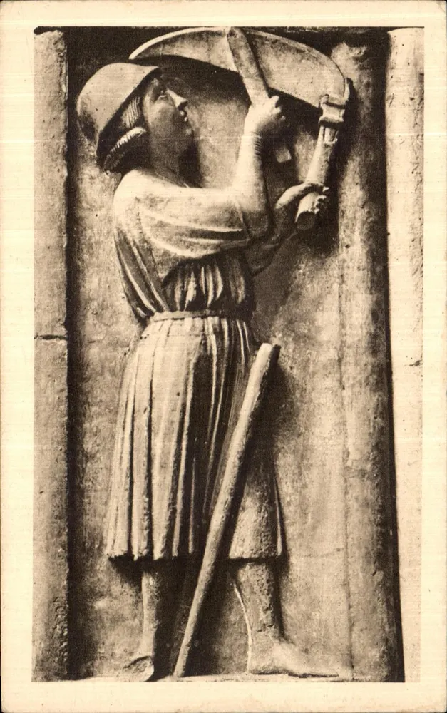 Catedral de Paris — Escultura do século XIII — Éditions A. Picard - Frente