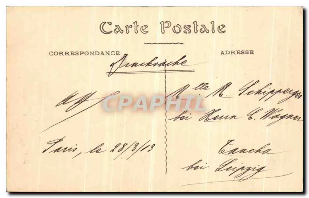 Monumento de Gambetta — Paris — M.J. 35 - Verso