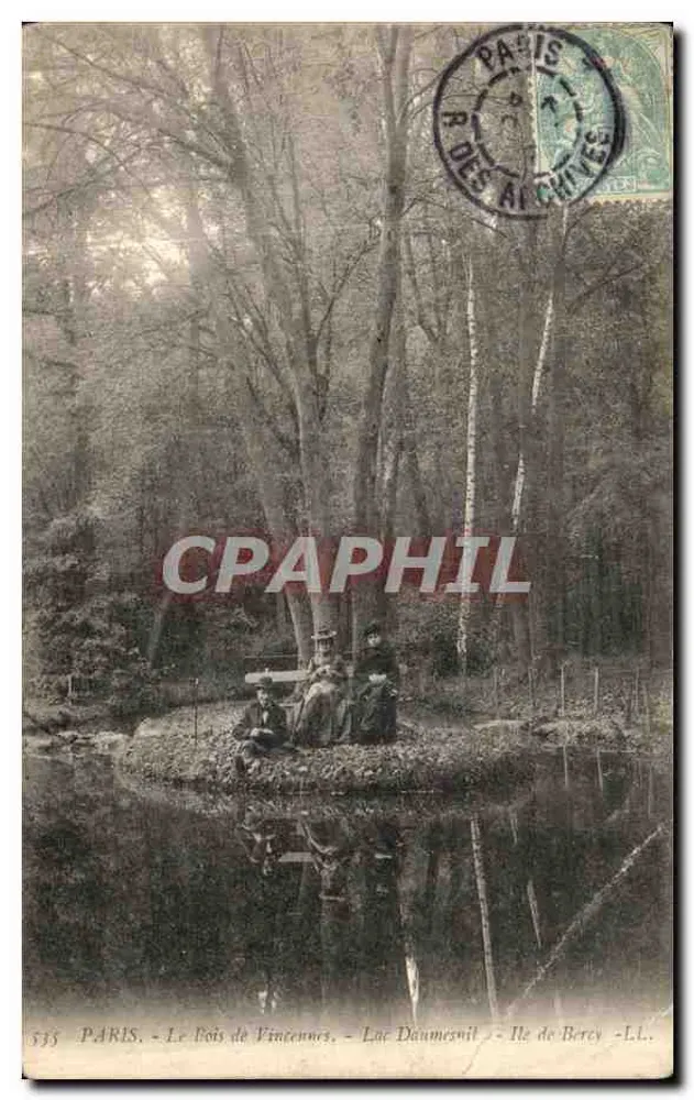 Paris - Der Bois de Vincennes - See Daumesnil - Île de Bercy - L.L. - n°535 - Vorderseite