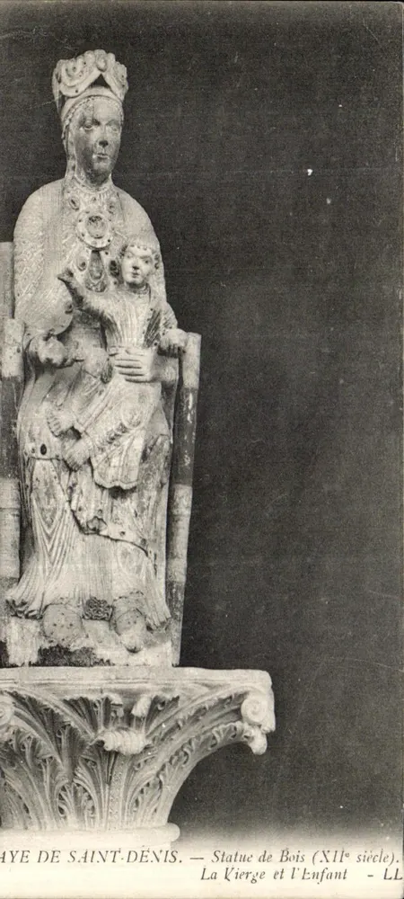 Holzstatue der Jungfrau und des Kindes — Saint-Denis — LL - Vorderseite