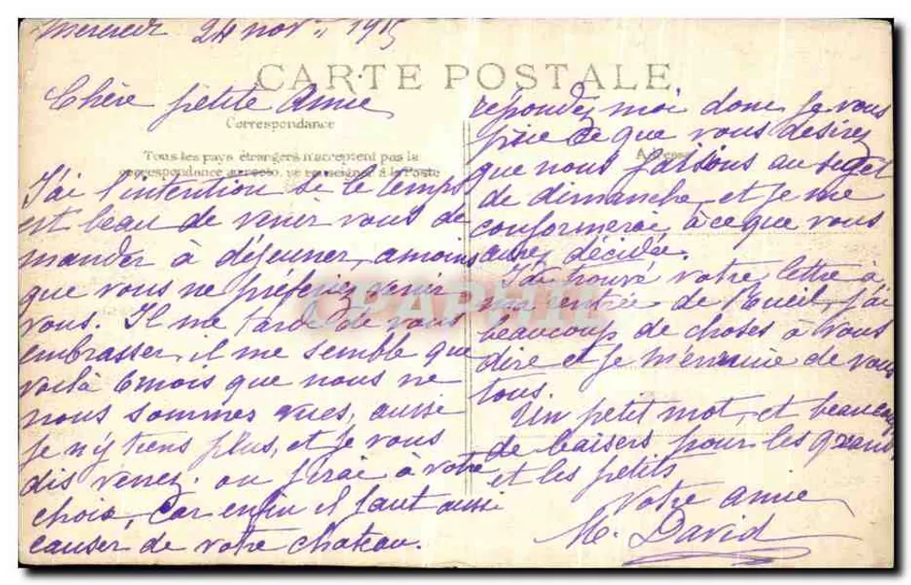 Crue de la Seine — Paris, Rue de l'Université — Éditeur E.D.P. - Rückseite