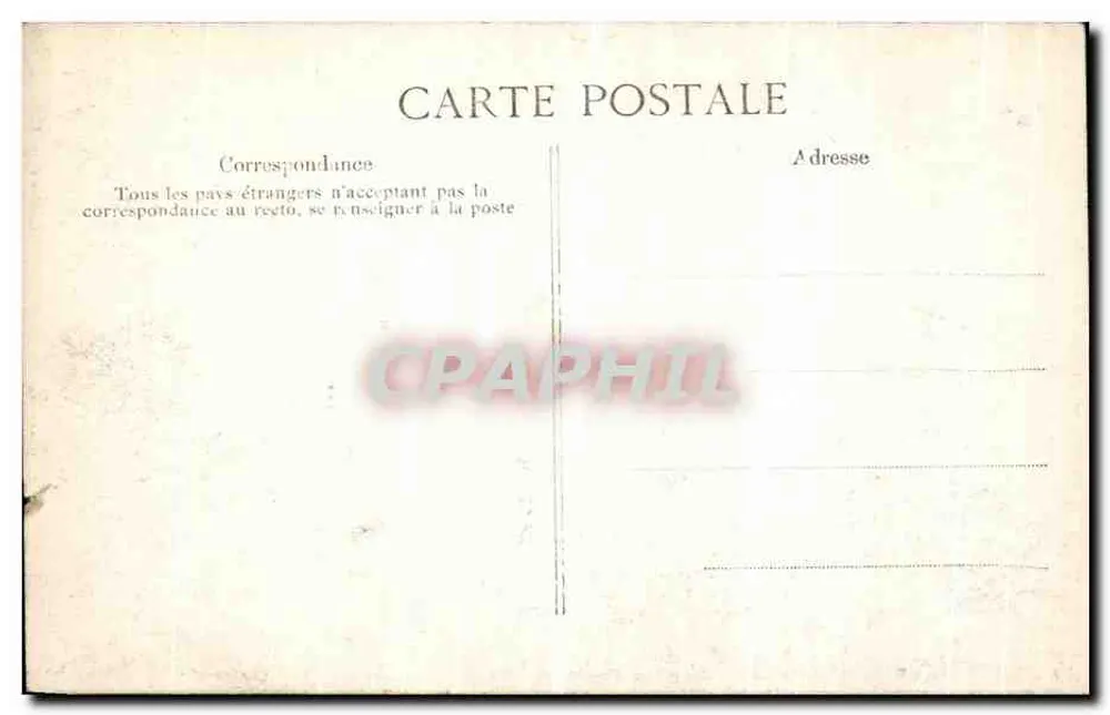 Flut der Seine — Paris in der Nähe des Königsponts — Verlag E.P. n° 123 - Rückseite
