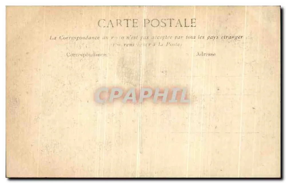 Flut der Seine — Paris, Rue des Ursins — Verlag E.P.D. - Rückseite