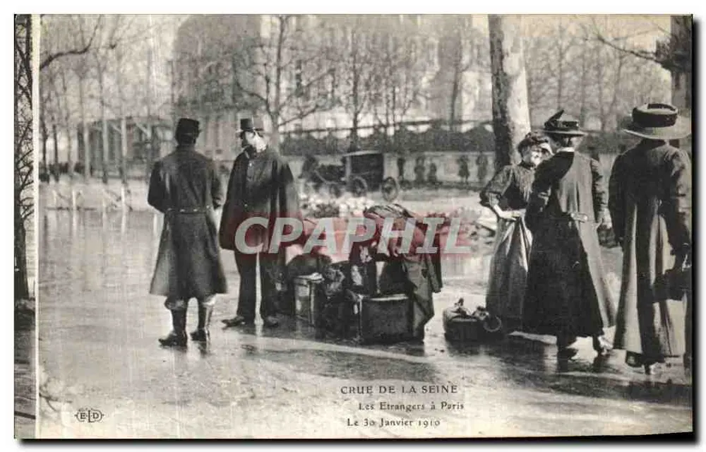 Flut der Seine — Fremde in Paris — EBD, Nr. 103 - Vorderseite