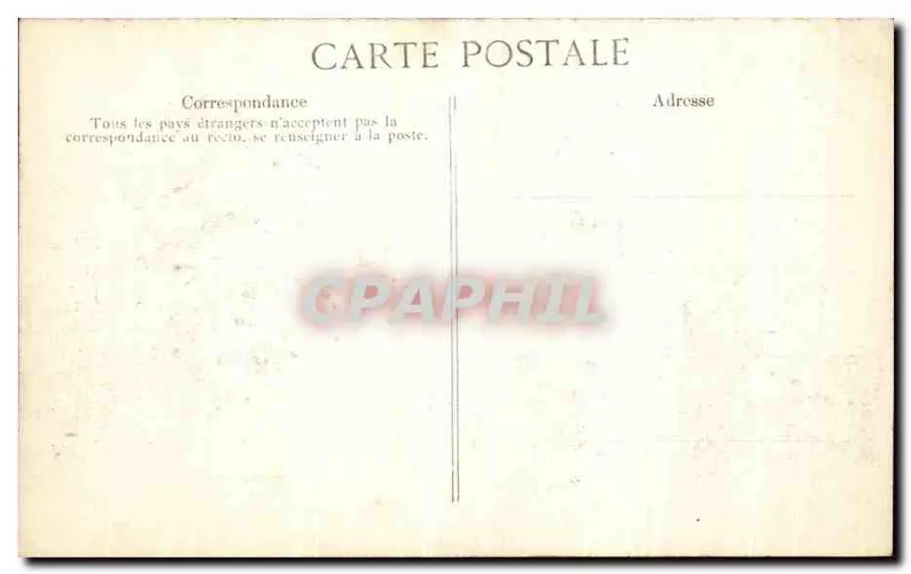Flut der Seine — Paris - Rue de Lille — Verlag EID - Rückseite
