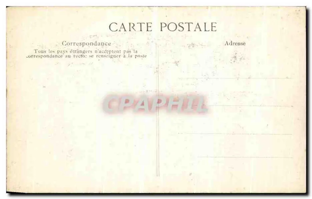 Überschwemmung der Seine — Paris - Palais d'Orsay — Verlag E.P.D. - Rückseite