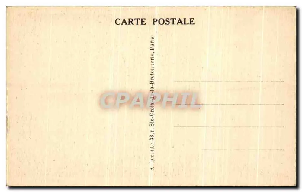 Paris — Der alte Montmartre — Verleger Tuy, Nr. 134 - Rückseite
