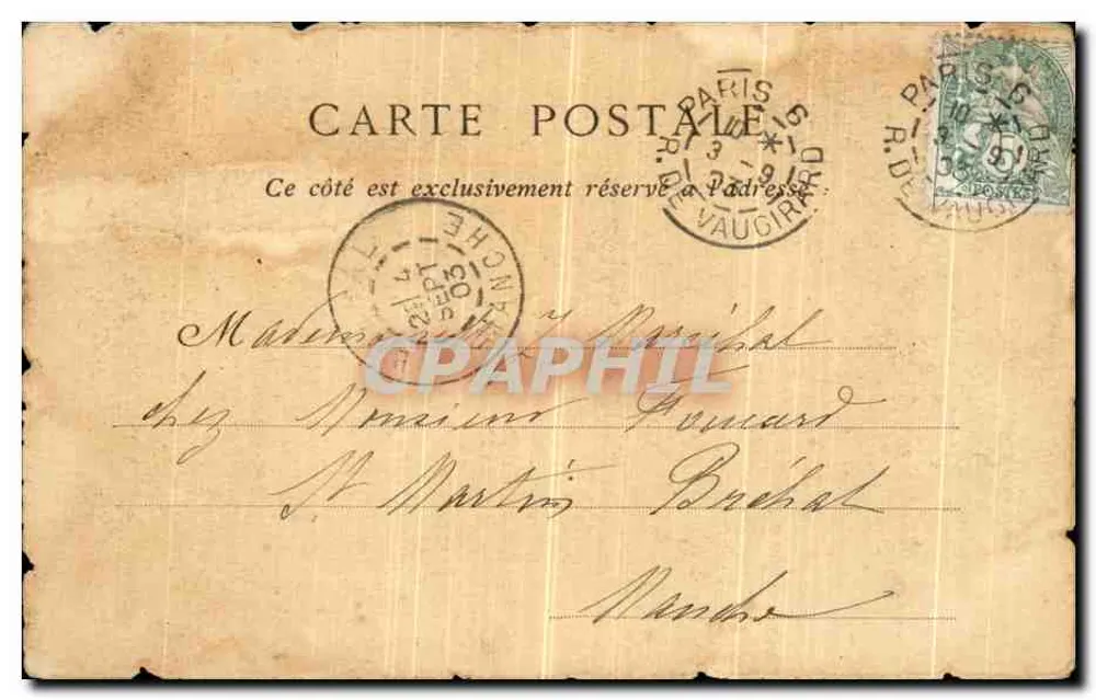 PARIS — Kirche Notre-Dame, Umkreis des Chors — Aux Bardes Bretons - Rückseite